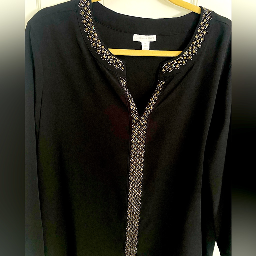 Charter Club Brand Macys Womens Blouse
